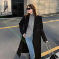 Korean-style Trendy Mid-length Over-the-knee Coat For Petite Women